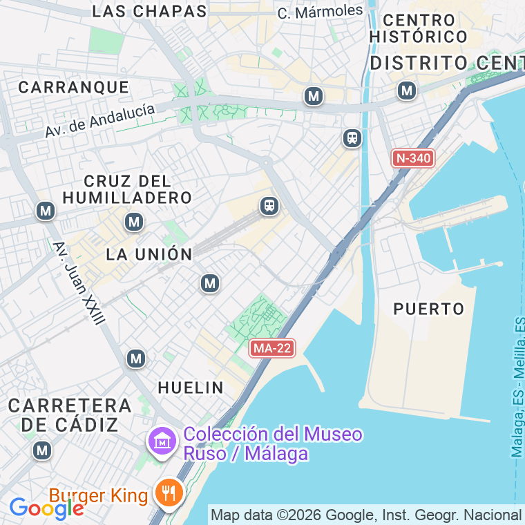 Código postal de Cuartelejos en Málaga