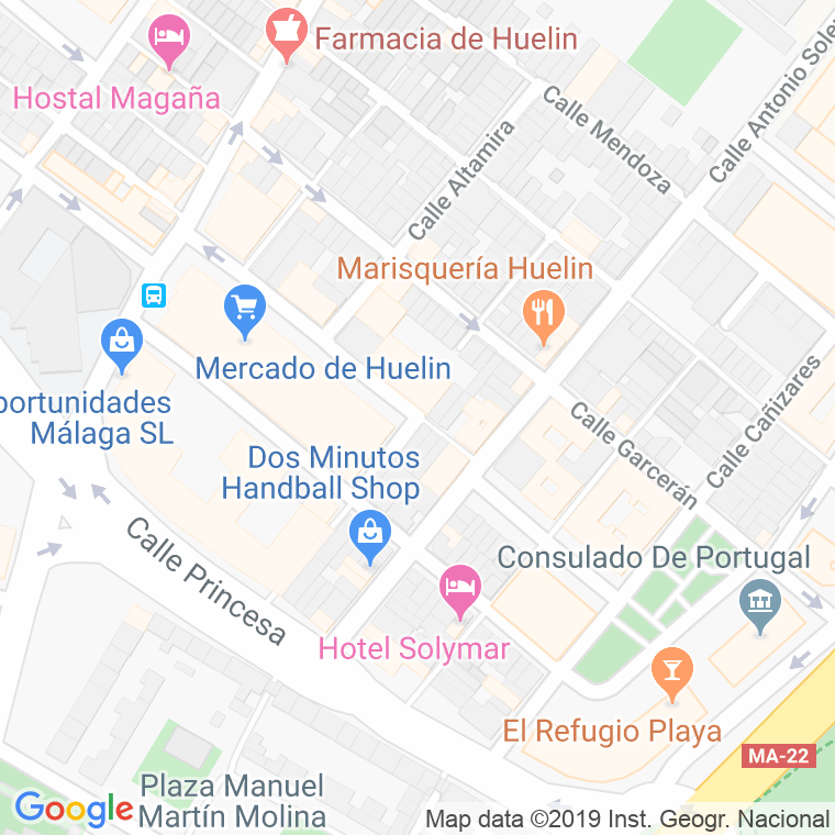 Código Postal calle Emilio La Cerda en Málaga