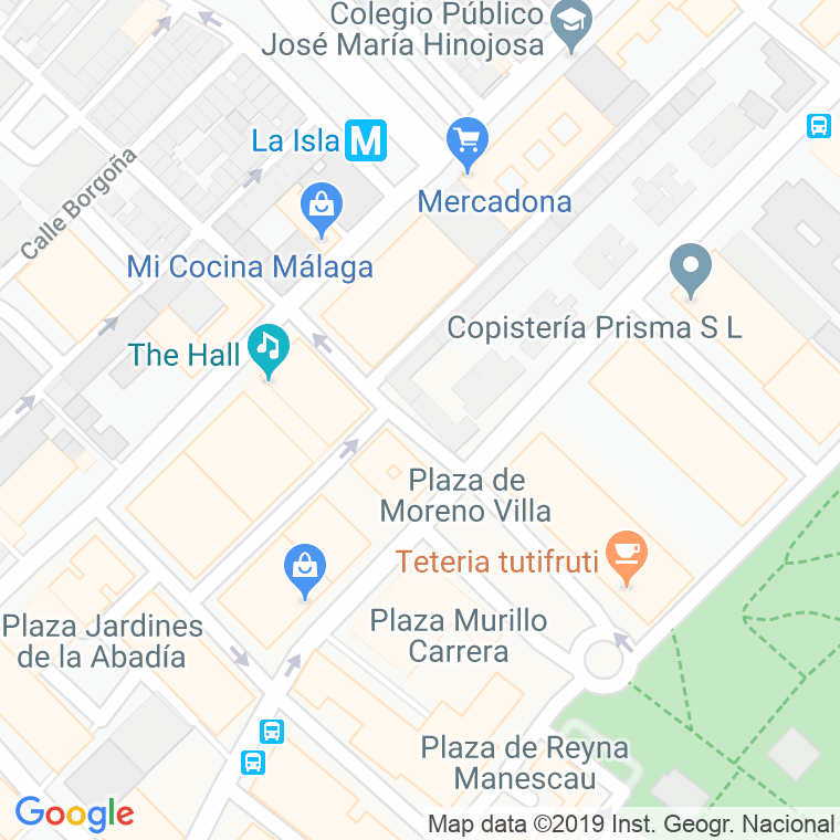 Código Postal calle Estacion, De La, explanada en Málaga