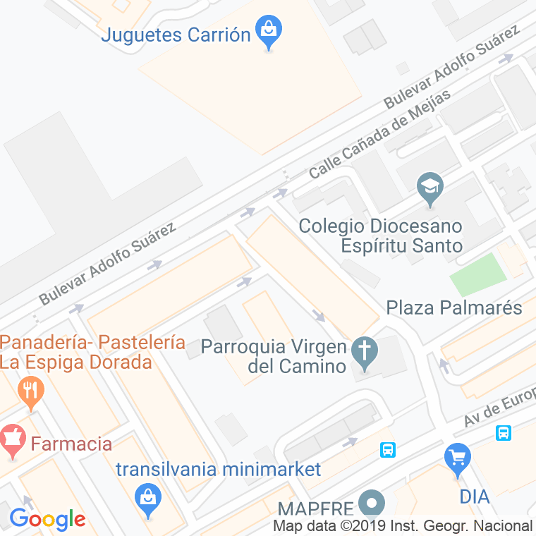 Código Postal calle Cortes El Viejo en Málaga