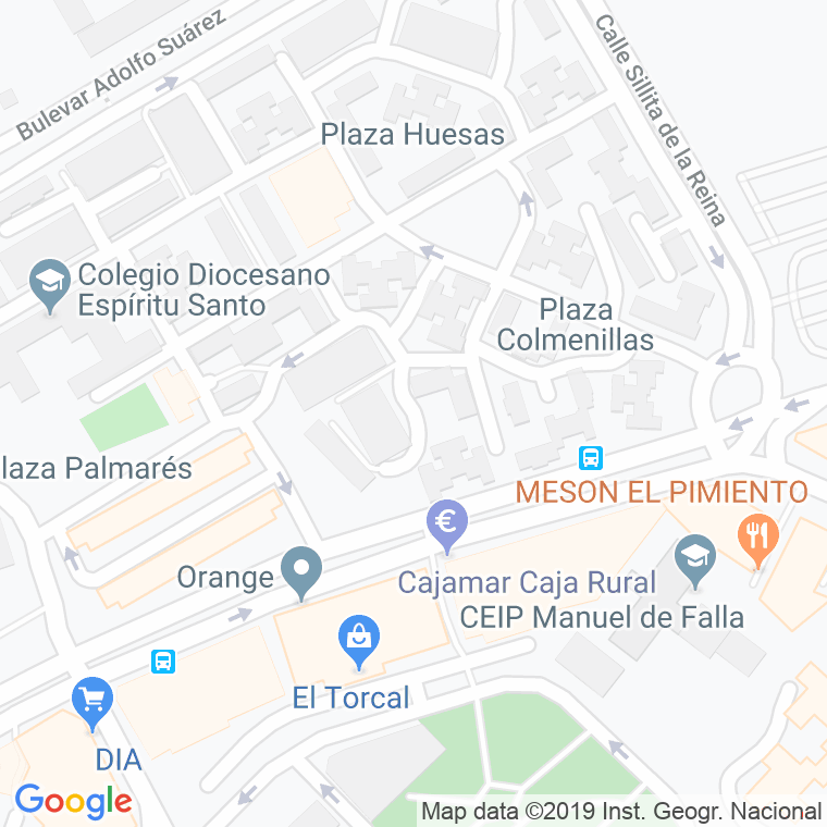 Código Postal calle Cortijuelo en Málaga