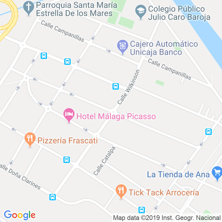 Código Postal calle Fresnos Del Guadalmar en Málaga
