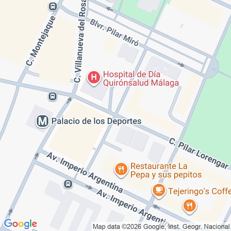 Código postal de Lili Alvarez en Málaga