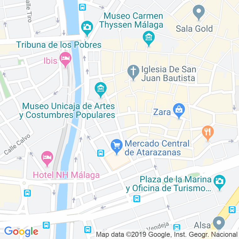 Código Postal calle Agujero en Málaga