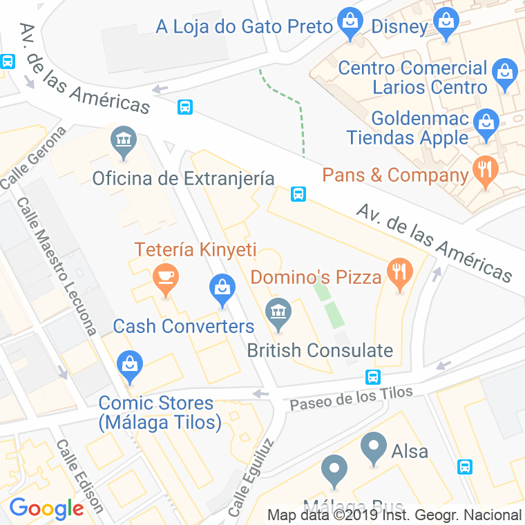 Código Postal calle Adaja en Málaga
