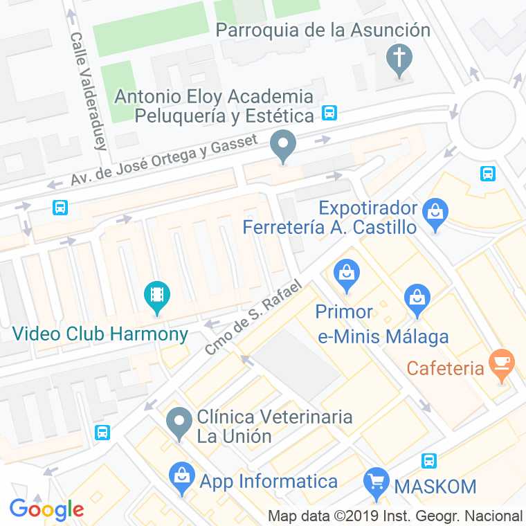 Código Postal calle Alegrias en Málaga