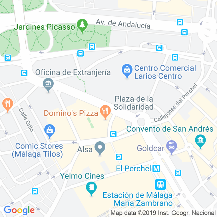 Código Postal calle Americas, De Las, avenida en Málaga