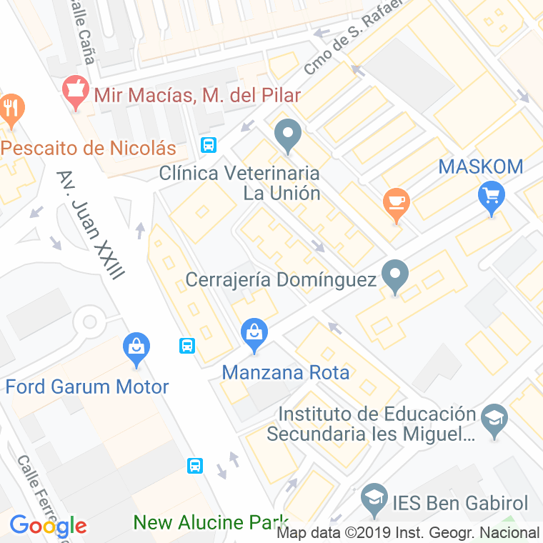 Código Postal calle Ara en Málaga