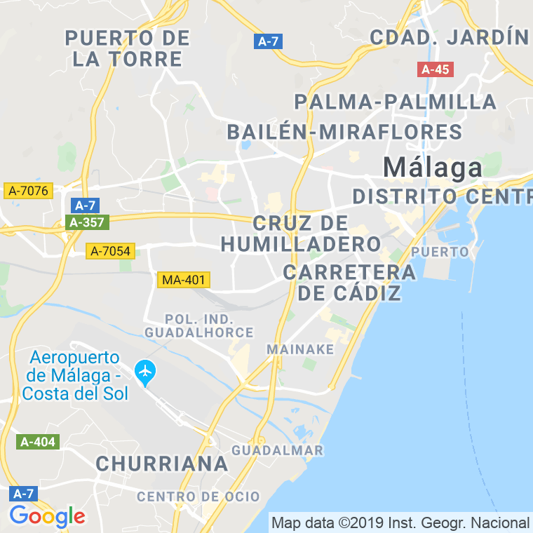 Código Postal calle Ataulfo Argenta en Málaga