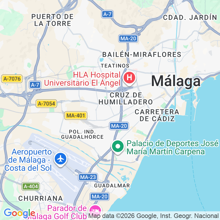 Código postal de Vara de Nardo en Málaga