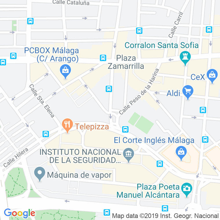 Código Postal calle Alonso De Palencia en Málaga