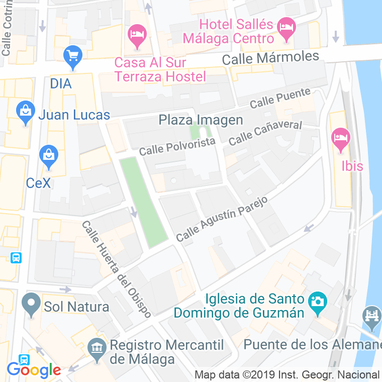 Código Postal calle Bustamante en Málaga