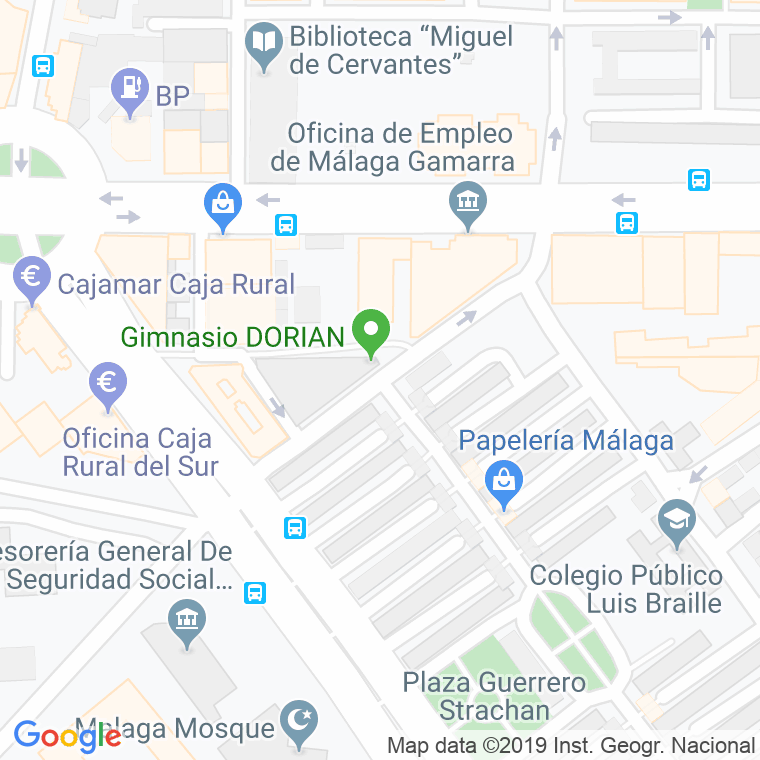 Código Postal calle Capitan Marcos Garcia en Málaga