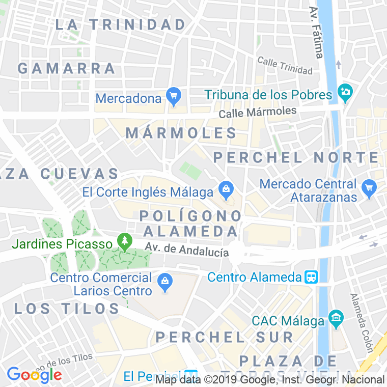 Código Postal calle Hilera en Málaga