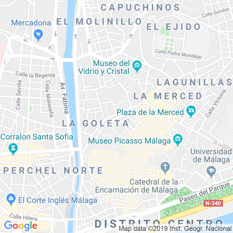 Código Postal calle Cadete en Málaga
