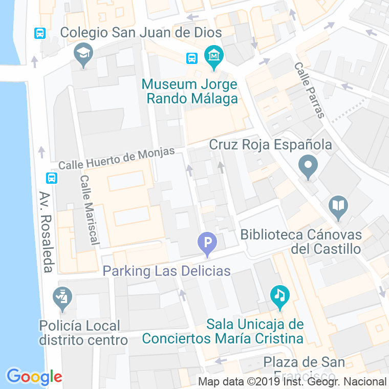 Código Postal calle Carmelitas en Málaga