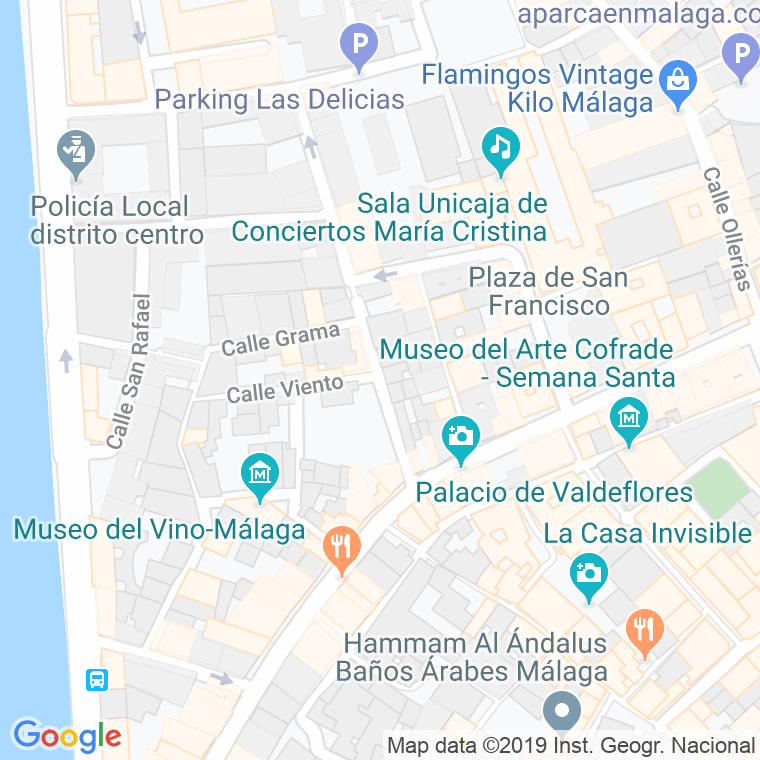 Código Postal calle Gigantes en Málaga