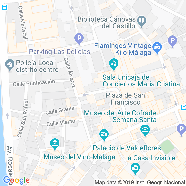 Código Postal calle Marques De Valdecañas en Málaga