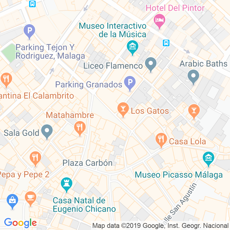 Código Postal calle Mendez Nuñez en Málaga