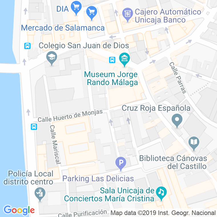 Código Postal calle Rosal Blanco en Málaga