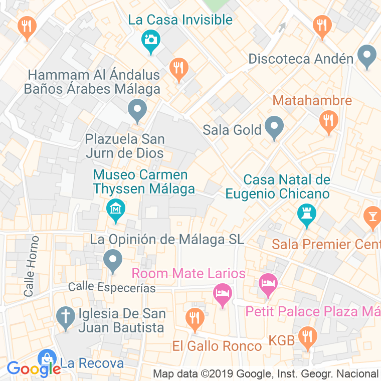 Código Postal calle San Telmo en Málaga