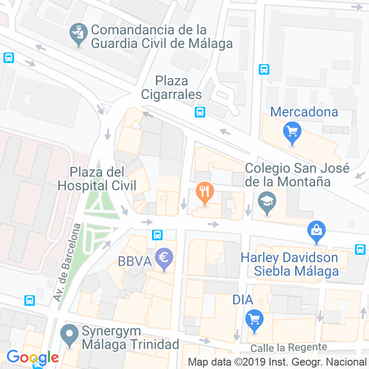 Código Postal calle Alonso Cano en Málaga