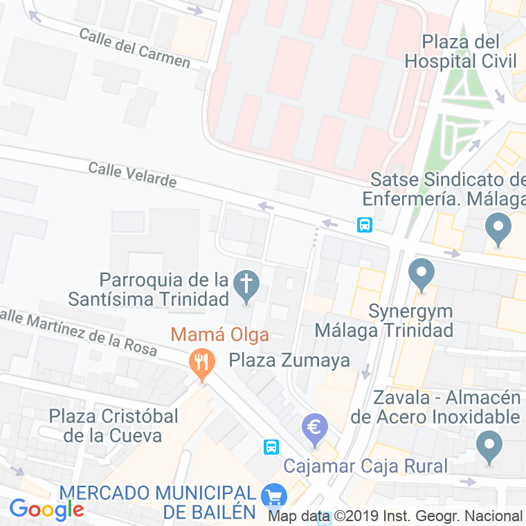 Código Postal calle Covarrubias en Málaga