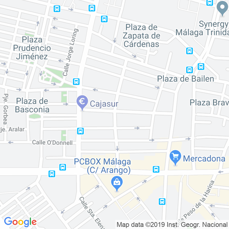 Código Postal calle Diego De Vergara en Málaga