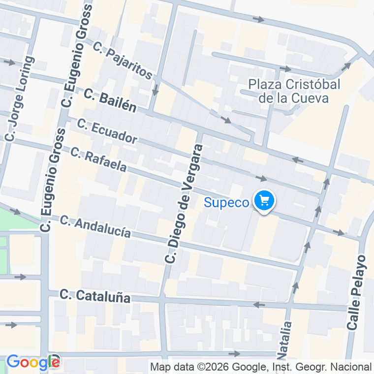 Código postal de Rafaela en Málaga