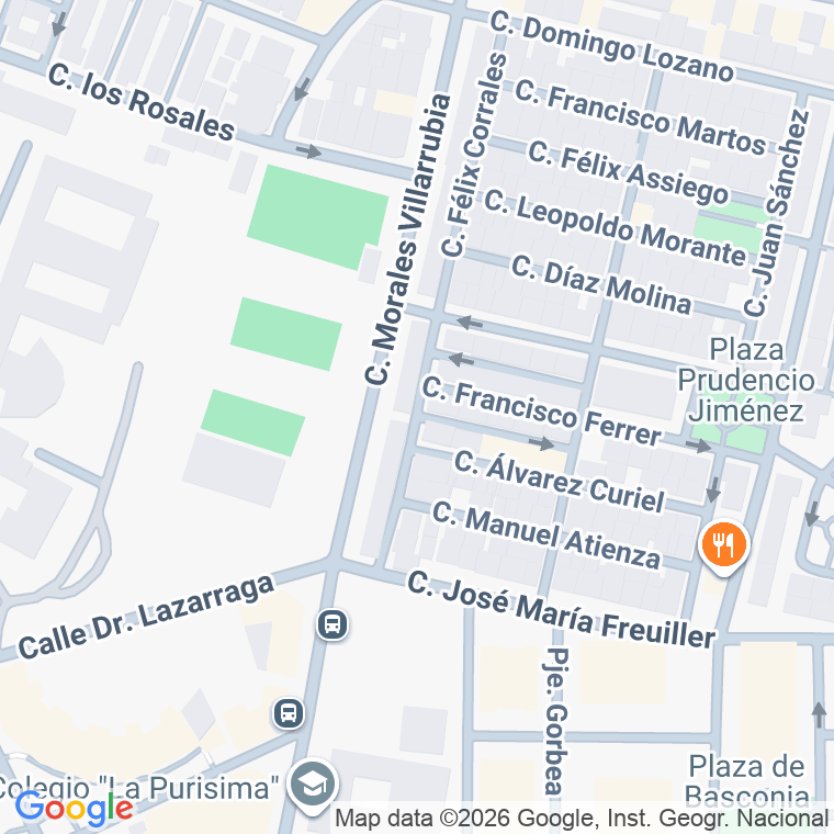 Código postal de Antonio Romero en Málaga