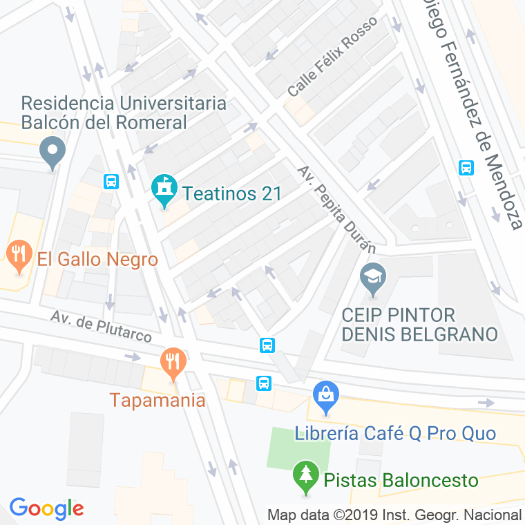 Código Postal calle Bartolome Sierra en Málaga