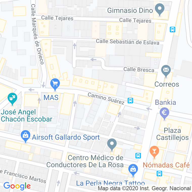 Código Postal calle Berrocal, pasaje en Málaga