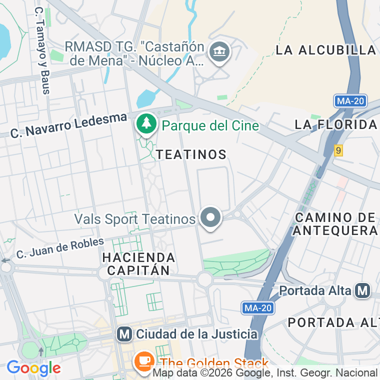 Código postal de Mesonero Romanos en Málaga