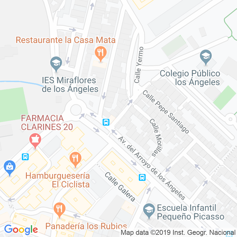Código Postal calle Covadonga, pasaje en Málaga