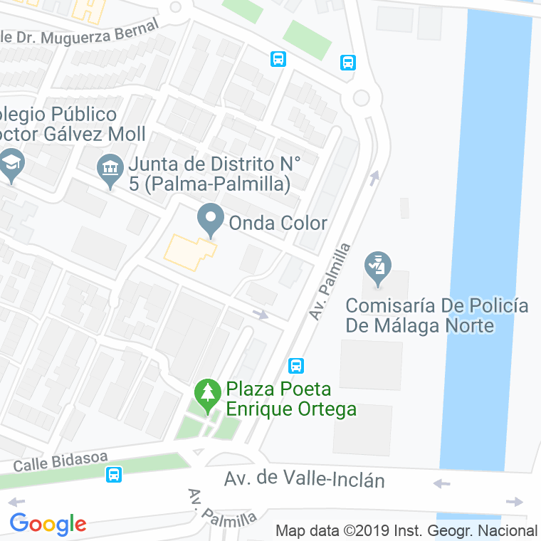 Código Postal calle Jandula en Málaga