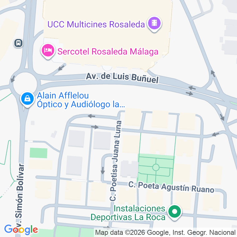 Código postal de Poeta Salvador Ibarra España en Málaga