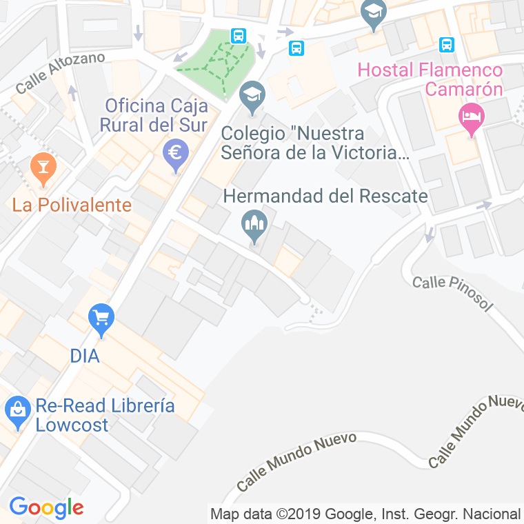 Código Postal calle Agua en Málaga