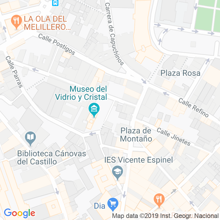 Código Postal calle Chinchilla en Málaga