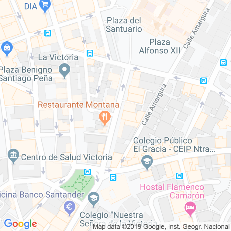 Código Postal calle Compas De La Victoria en Málaga
