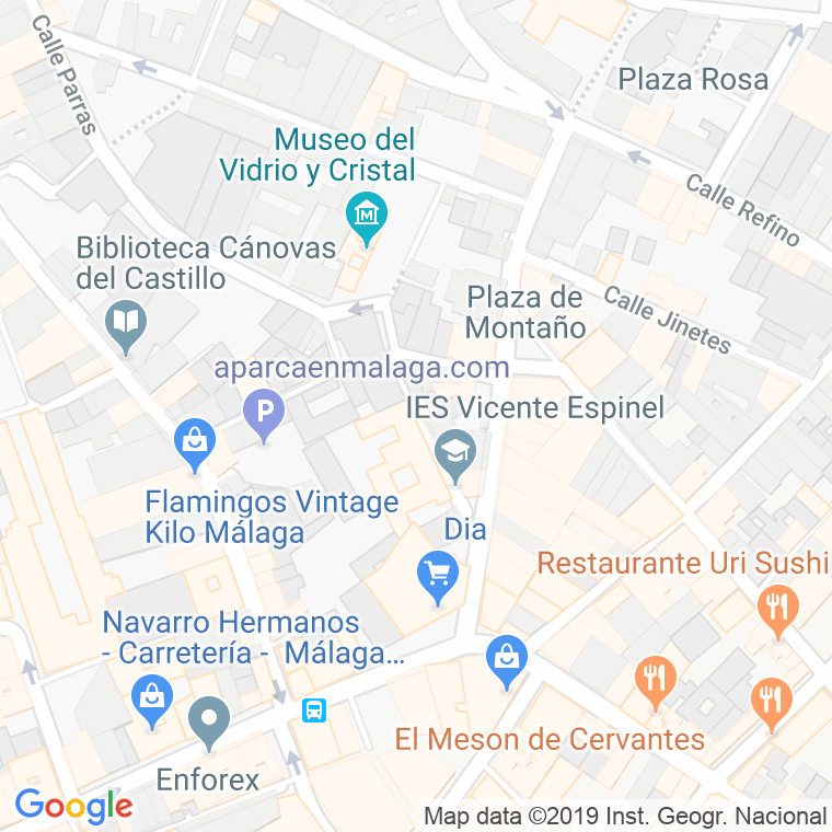Código Postal calle Gaona en Málaga