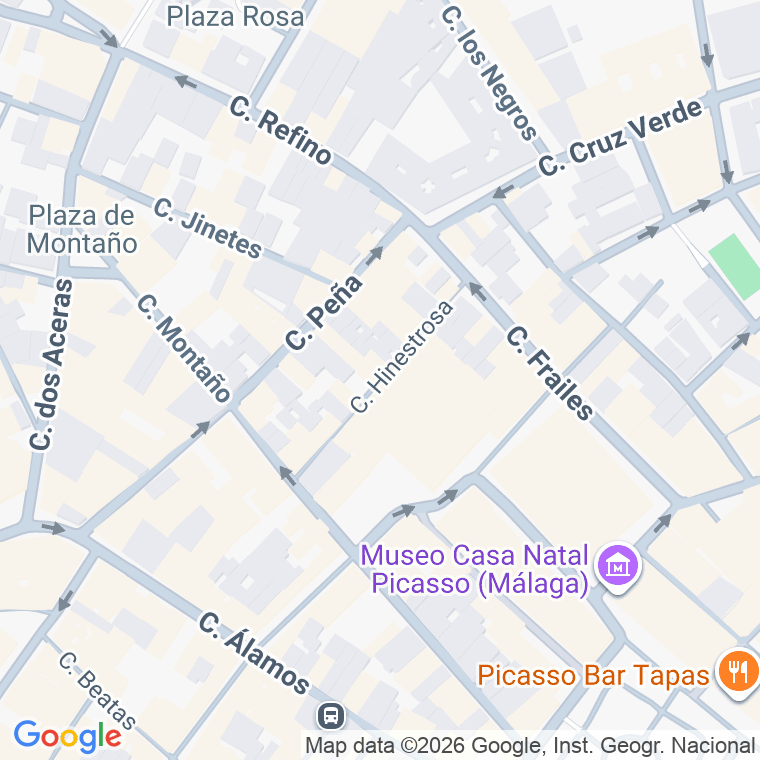 Código postal de Hinestrosa en Málaga