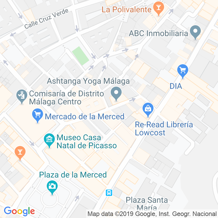 Código Postal calle Huerto Del Conde en Málaga