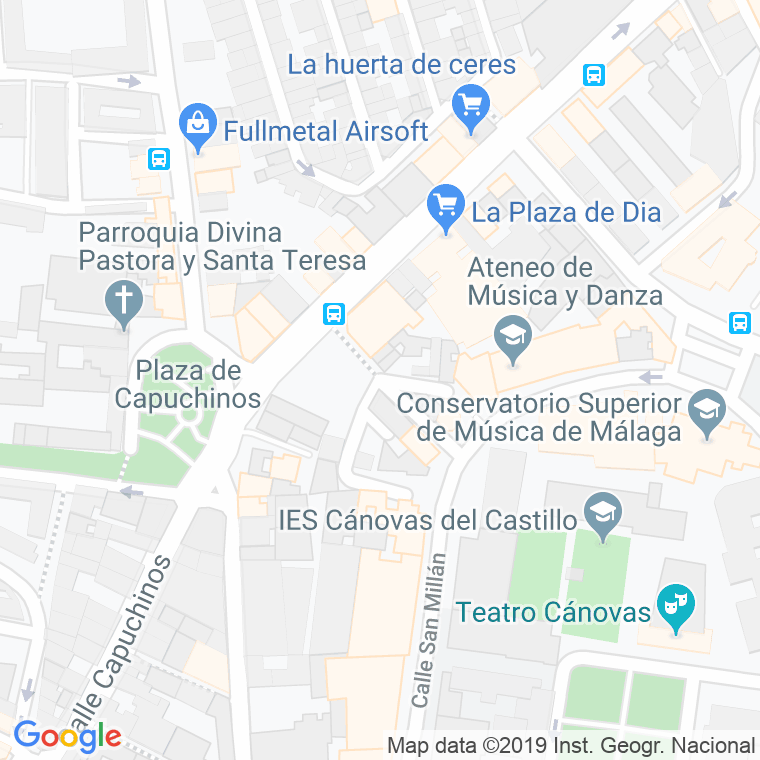 Código Postal calle Arapiles en Málaga