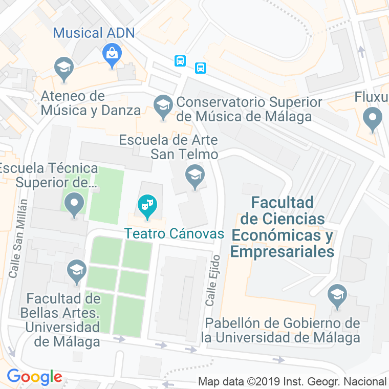 Código Postal calle Canal De San Telmo en Málaga