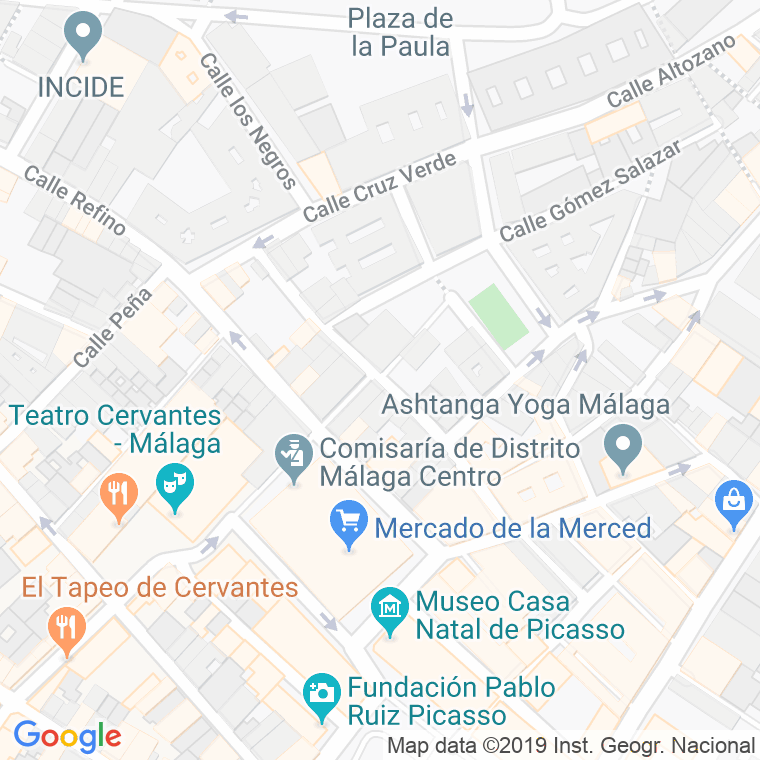 Código Postal calle Cobertizo Del Conde en Málaga