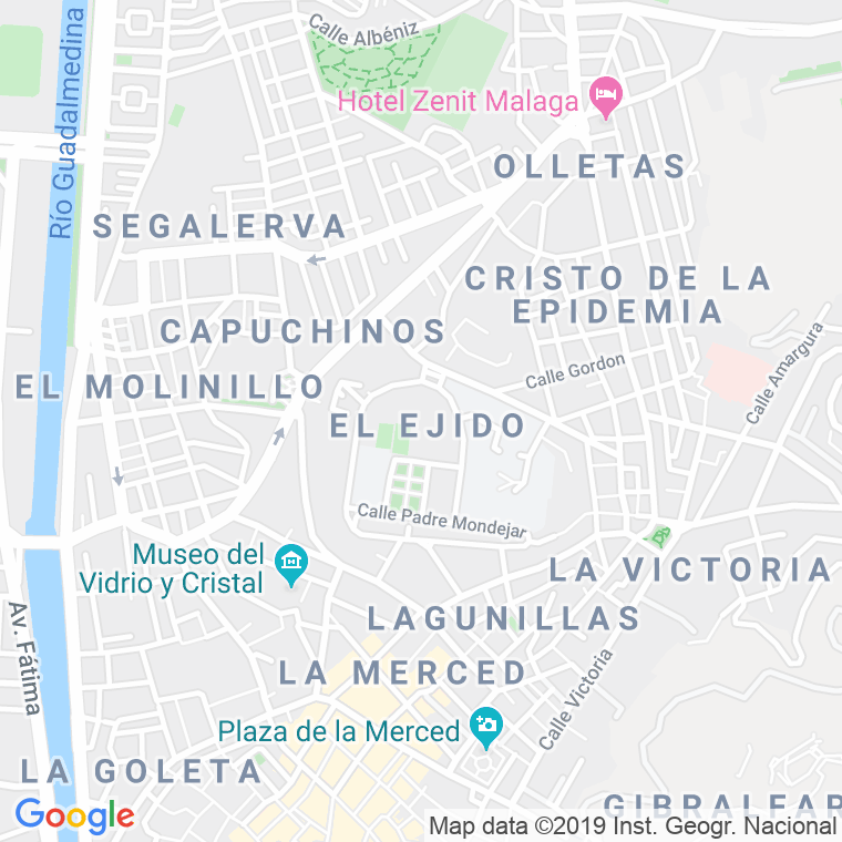 Código Postal calle Egido, El en Málaga