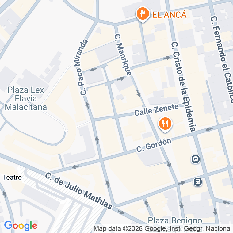 Código postal de Zenete en Málaga