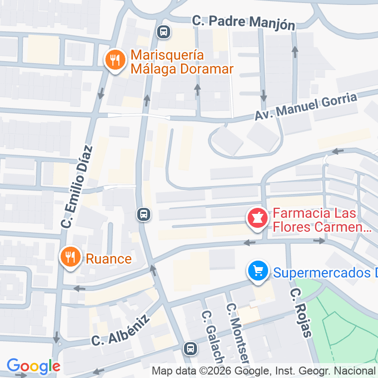 Código postal de Calle Obispo Alonso Enriquez en Malaga