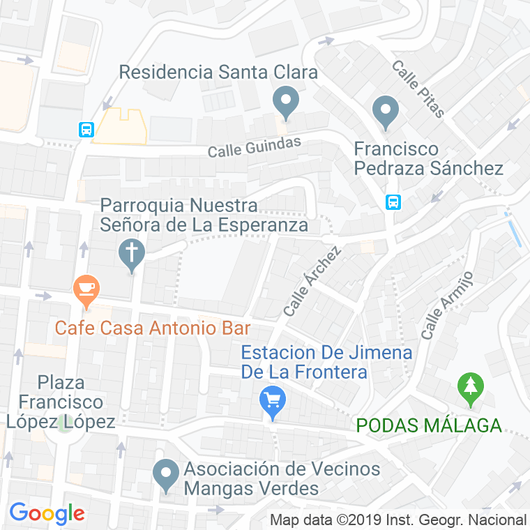 Código Postal calle Alberca en Málaga