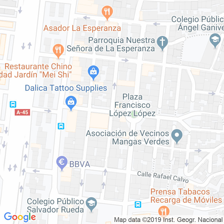 Código Postal calle Balbina Valverde en Málaga